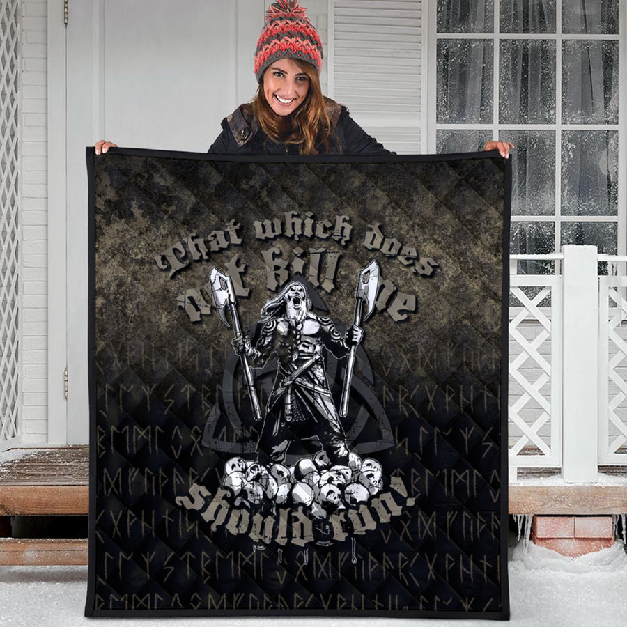 Ligerking Quilt - That Which Does Not Kill Me Should Run! Quilt A7
