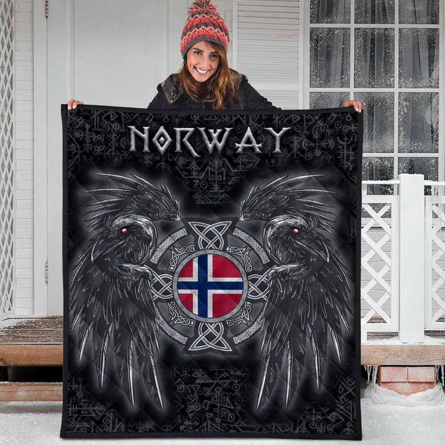 Ligerking Quilt - Norway Viking Raven Quilt A95