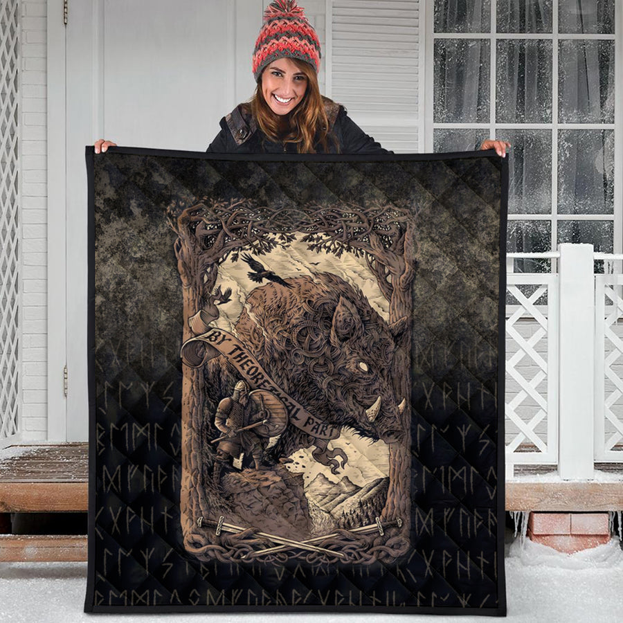 Ligerking Quilt - Viking Wild Boar Quilt A7