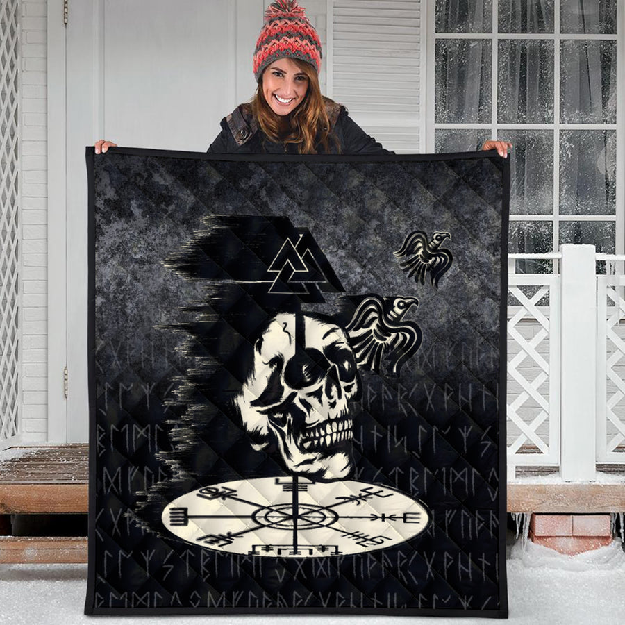 Ligerking Quilt -Valhalla-Skull-Ravens Quilt A7