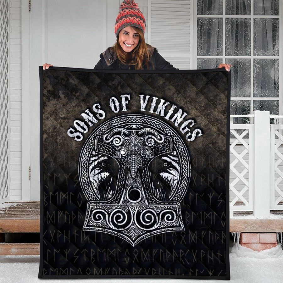 Ligerking Quilt - Son Of Viking Mjolnir Quilt A7