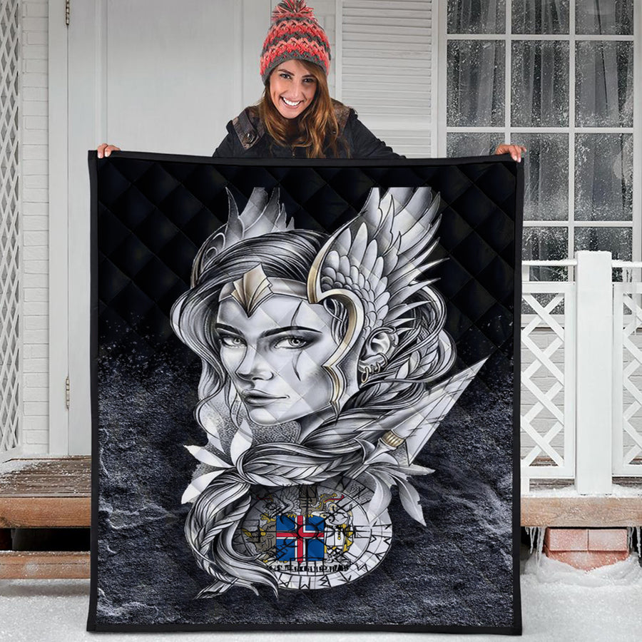 Ligerking Quilt - Valkyries Iceland Viking Country Quilt A95