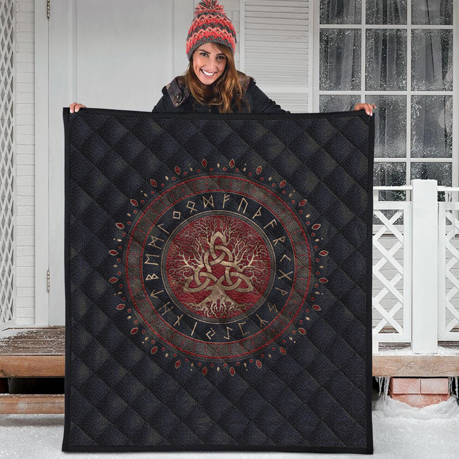 Ligerking Quilt - Tree of Life with Triquetra Quilt A7