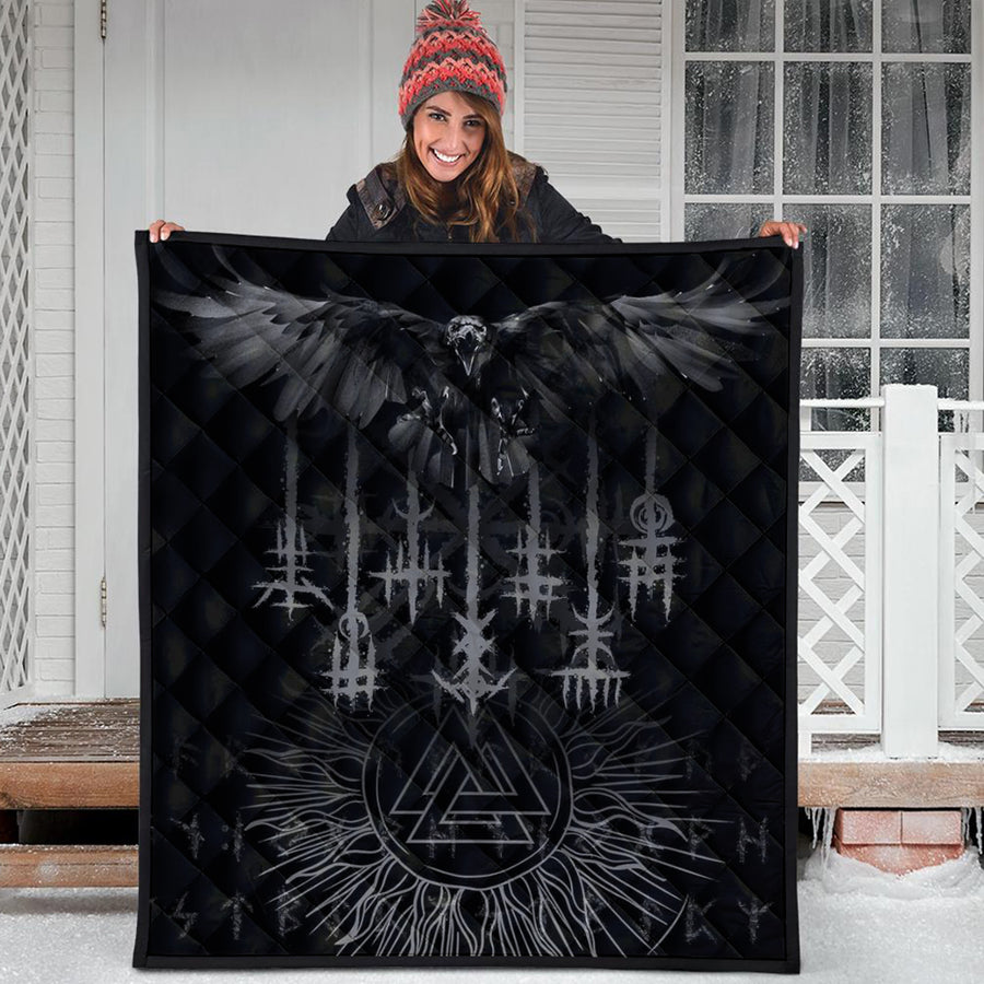 Ligerking Quilt - Raven and Valknut Quilt A94