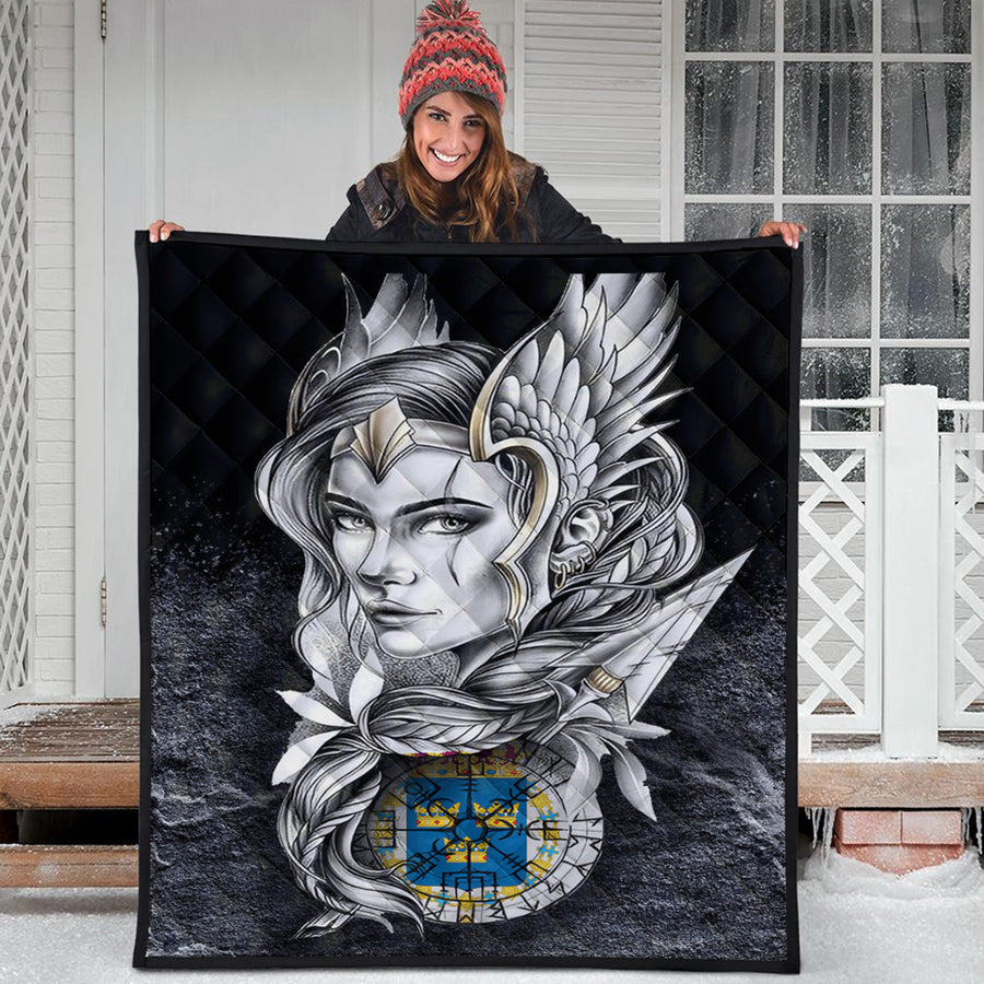 Ligerking Quilt - Valkyries Sweden Viking Country Quilt A95