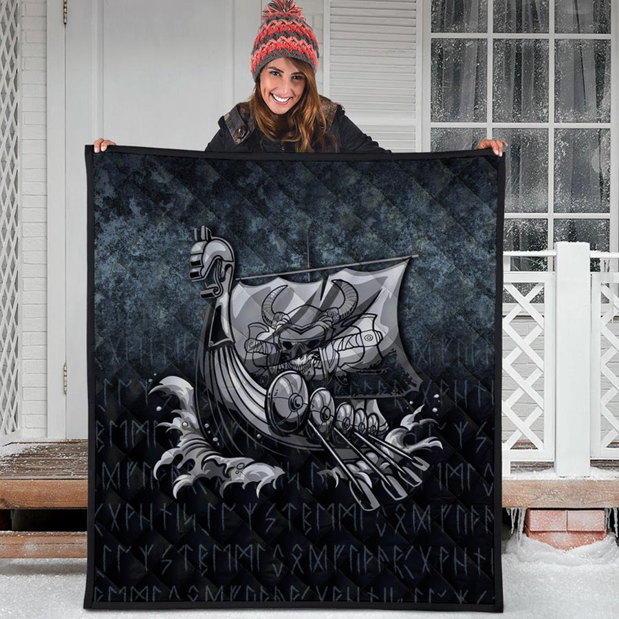 Ligerking Quilt - Victory or Valhalla Drakkar Quilt A7