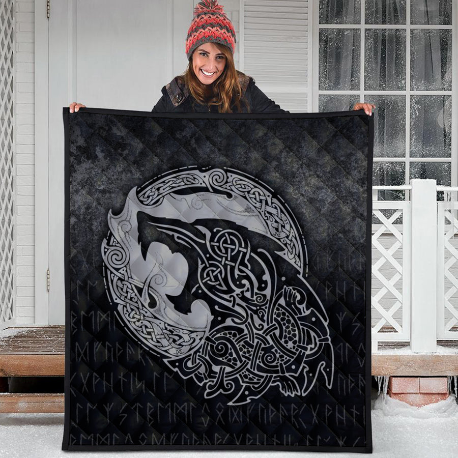 Ligerking Quilt - Fenrir Viking 3D Tattoo - Special Version Quilt A7
