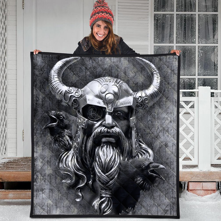 Ligerking Quilt - Raven Viking Odin Quilt A95