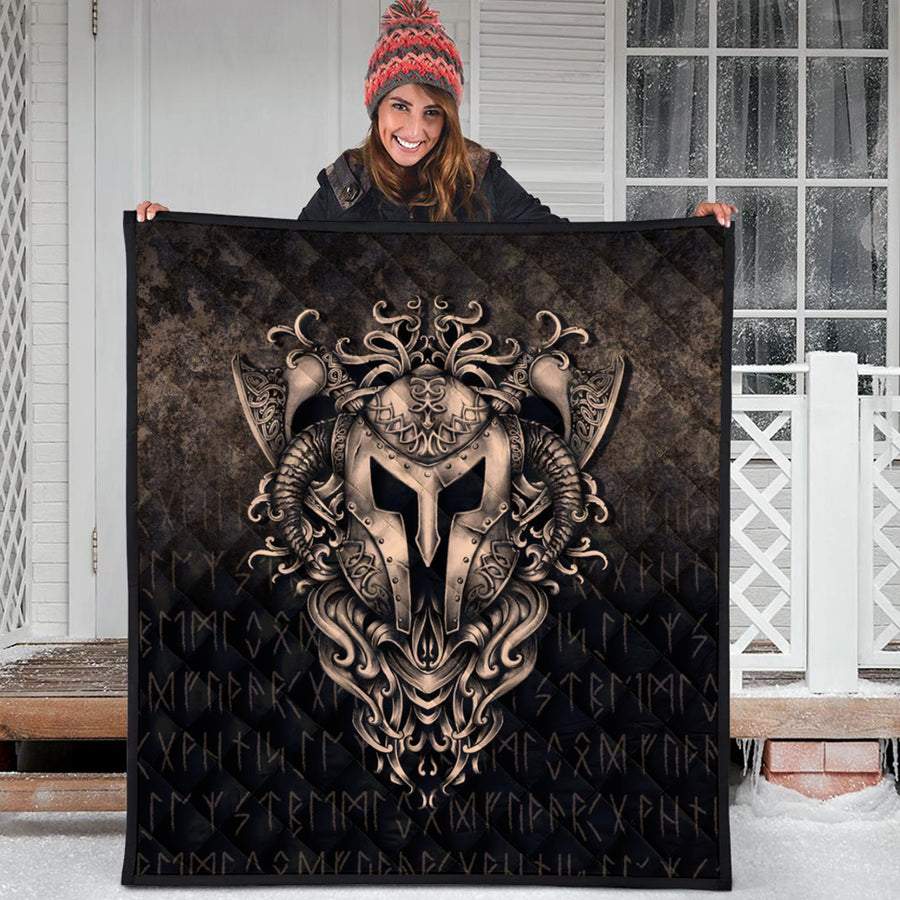 Ligerking Quilt - The Armor Of Viking - Gold Version Quilt A7