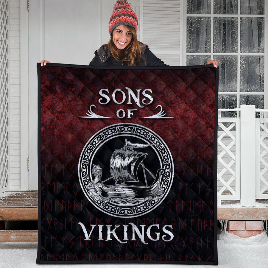Ligerking Quilt - Sons of Vikings Quilt A7
