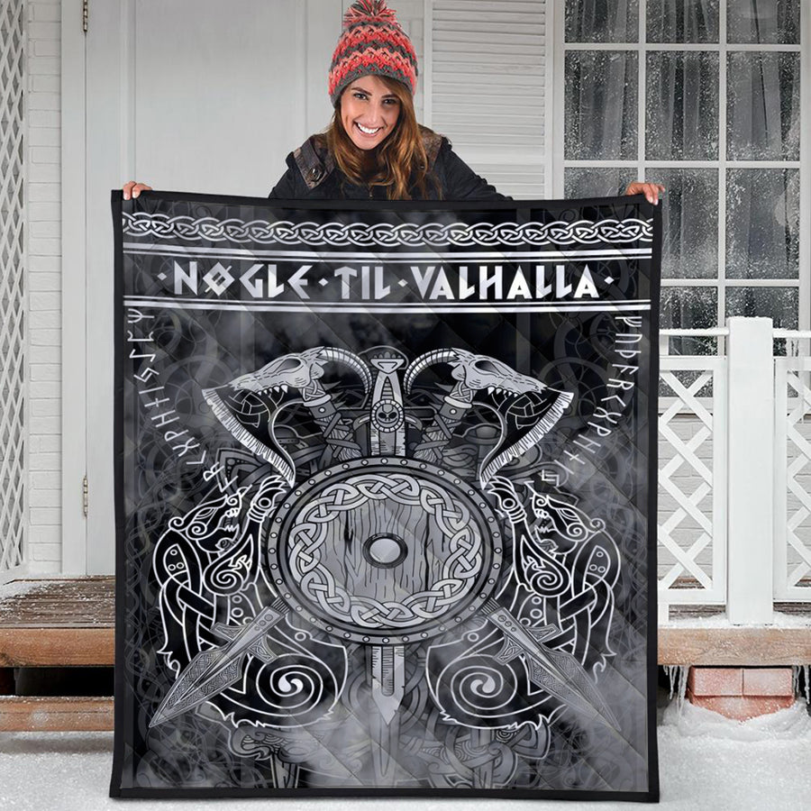 Ligerking Quilt - Viking Valknut Celtic Quilt A31