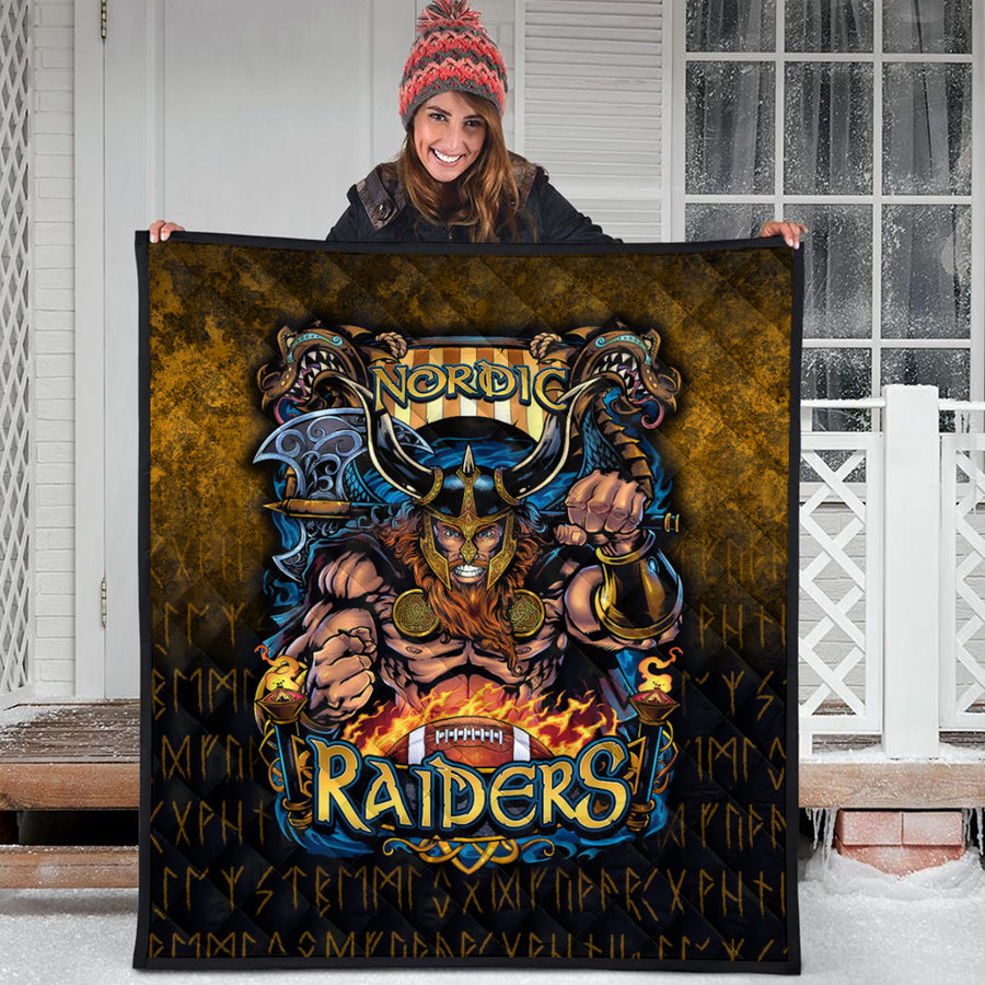 Ligerking Quilt - Viking Nordic Raiders Quilt A7