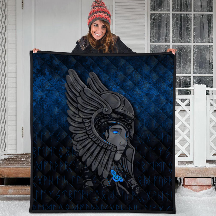 Ligerking Quilt -Valkyrie Queen Sigrun Viking Warrior Quilt A7