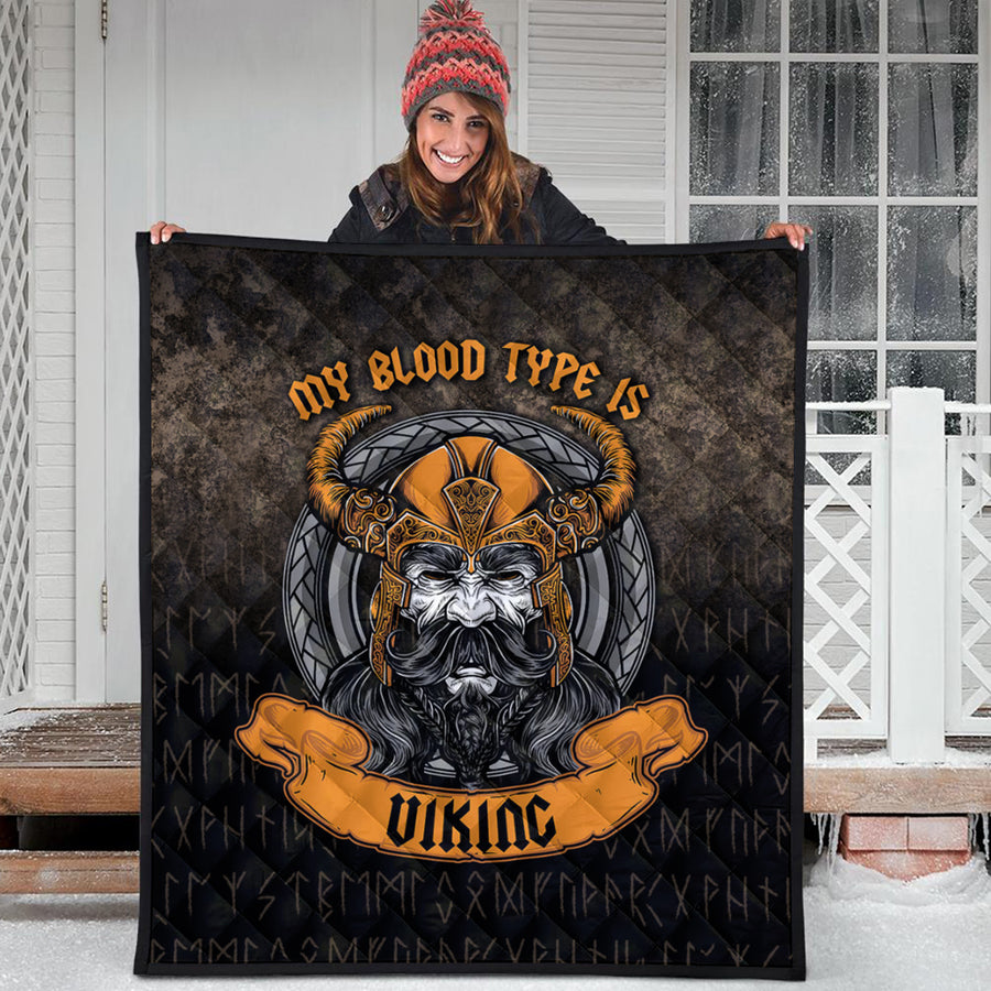 Ligerking Quilt - My Blood Type is Viking Quilt A7
