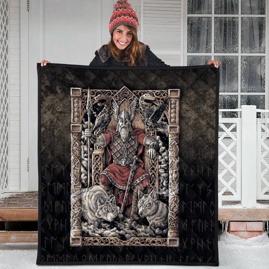 Ligerking Quilt - Odin-on-Throne Quilt A7