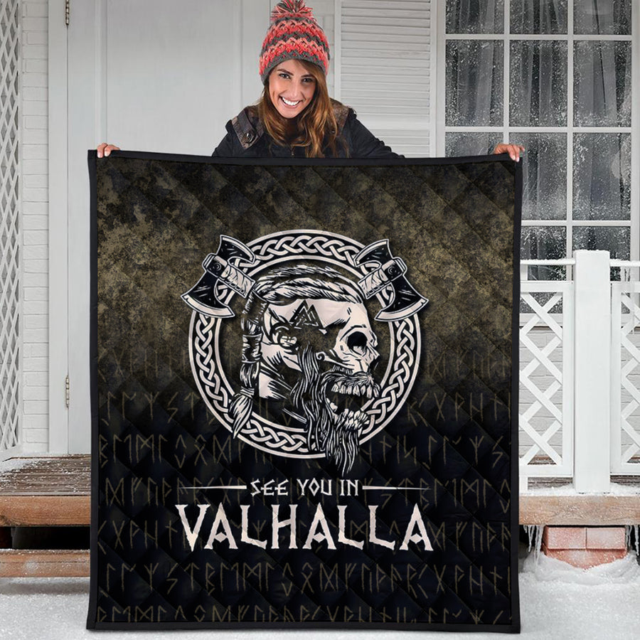 Ligerking Quilt - See You In Valhalla Viking Quilt A7