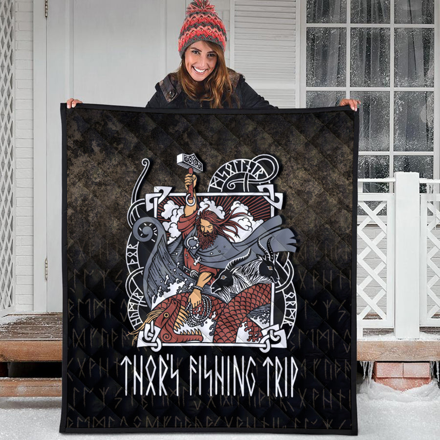 Ligerking Quilt - Thor's Fishing Trip Quilt A7