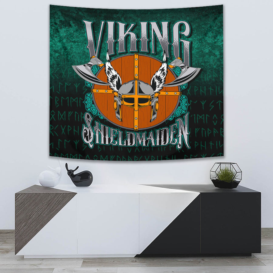 Ligerking Tapestry - Viking ShieldMaiden Tapestry A7