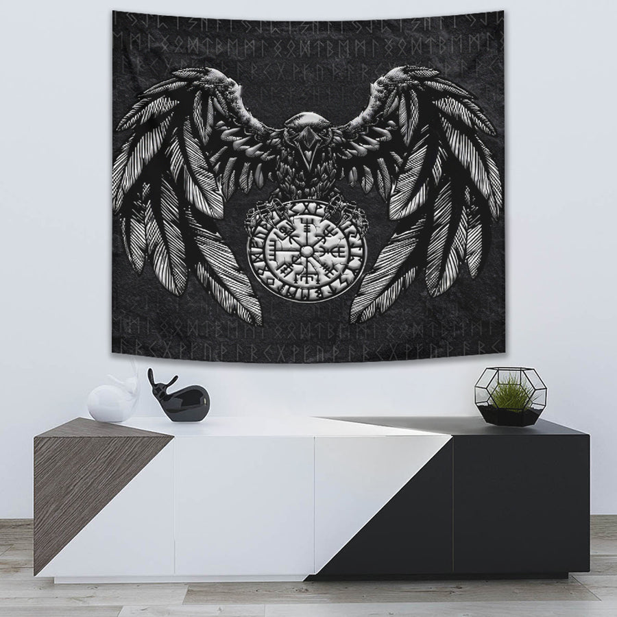 Ligerking Tapestry - Circle Raven Tapestry A95