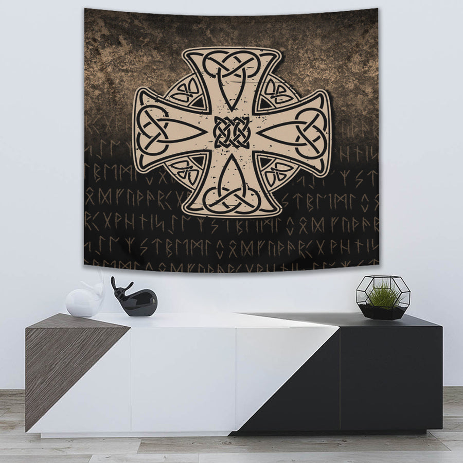 Ligerking Tapestry - Celtic Symbol Norse Mythology Valhalla Tapestry A7