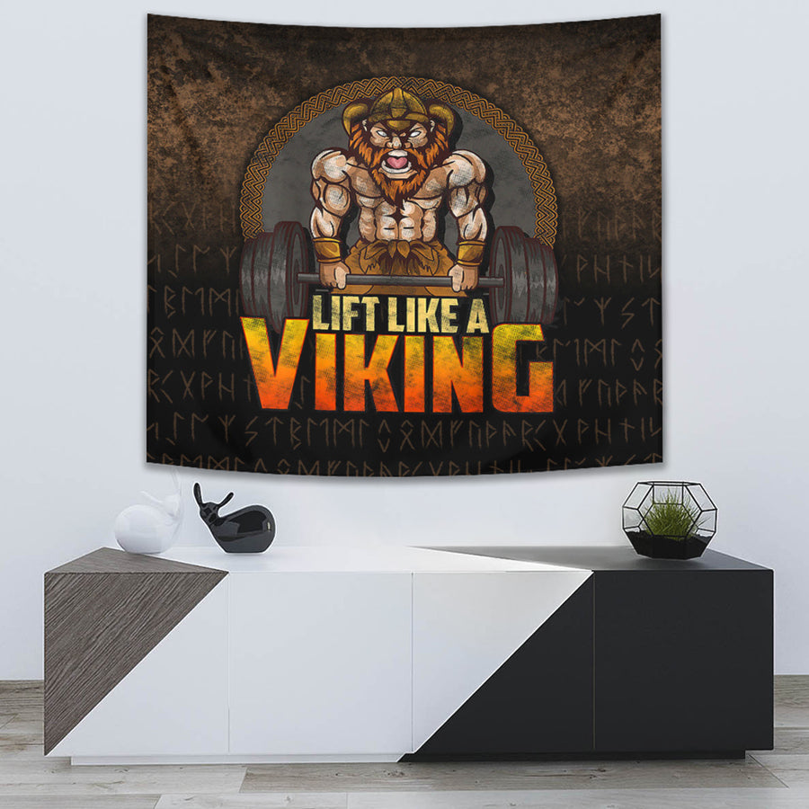 Ligerking Tapestry - Lift Like A Viking Tapestry A7
