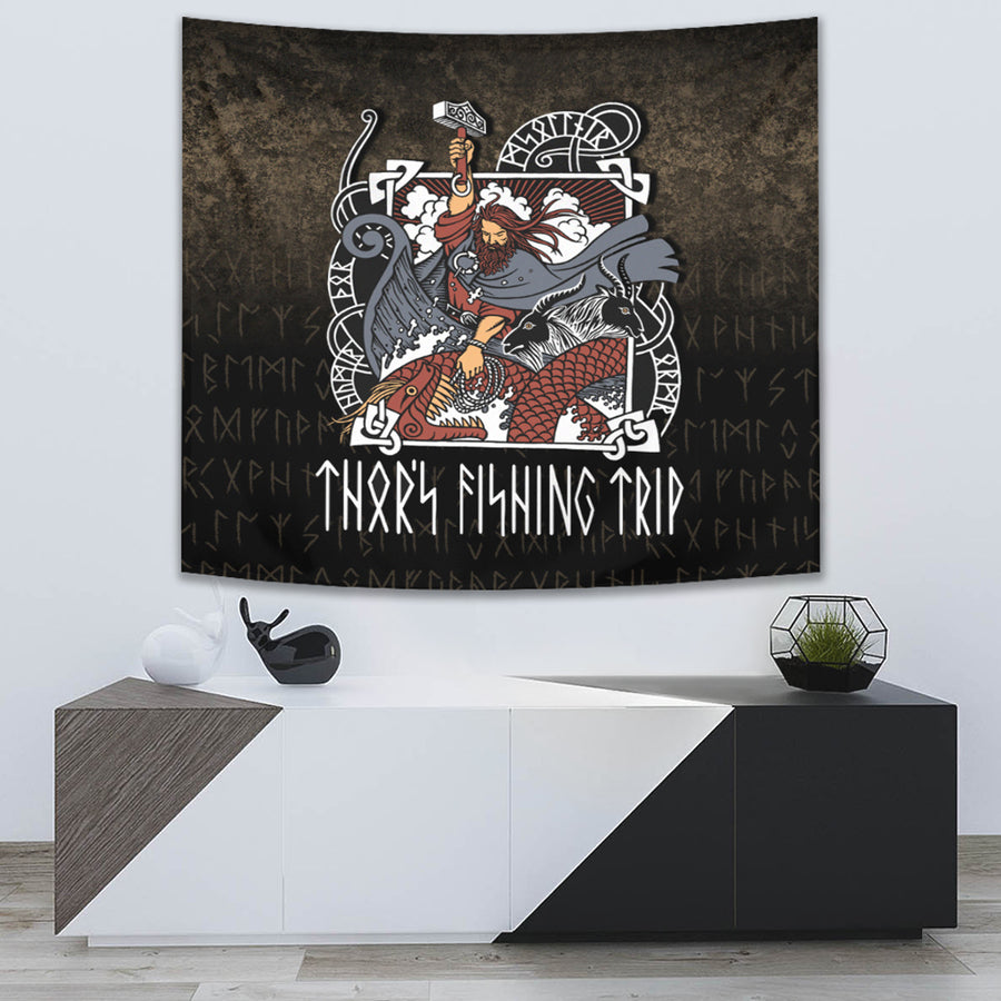 Ligerking Tapestry - Thor's Fishing Trip Tapestry A7