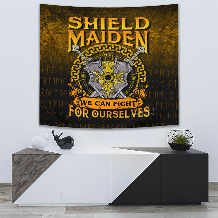 Ligerking Tapestry - Shield Maiden We Can Fight For Ourselves Tapestry A7