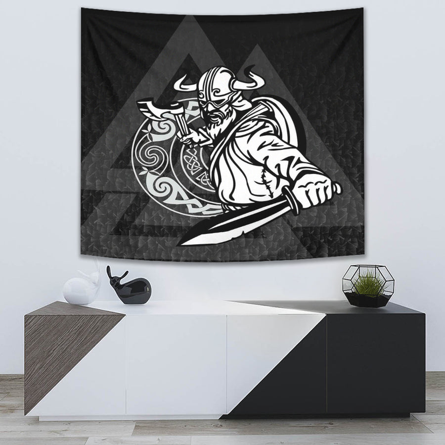 Ligerking Tapestry -Warriors Valknut Style Tapestry A94