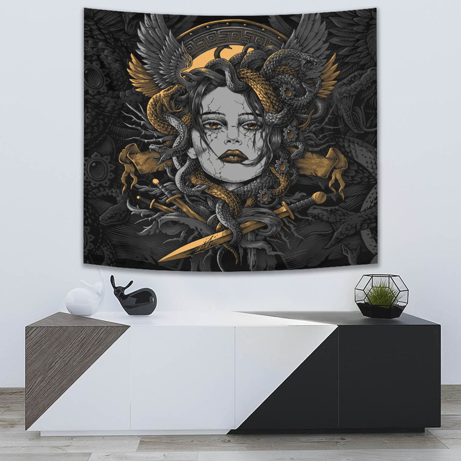 Ligerking Tapestry - Head Of Medusa Tapestry A7