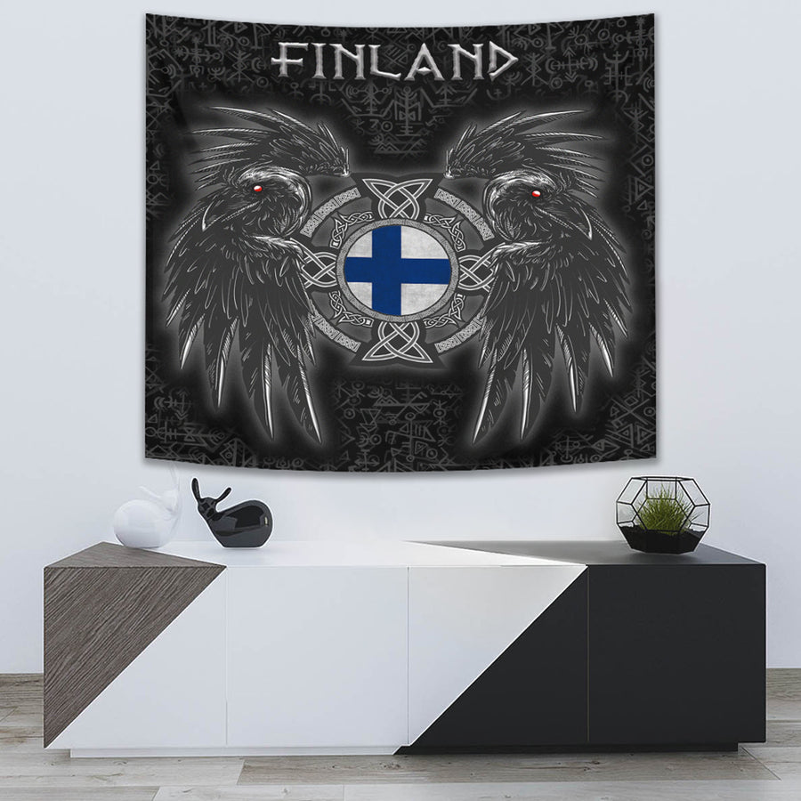 Ligerking Tapestry - Finland Viking Raven Tapestry A95