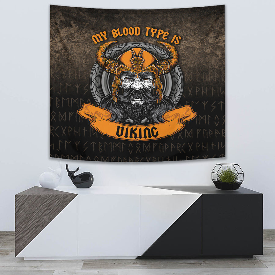 Ligerking Tapestry - My Blood Type is Viking Tapestry A7