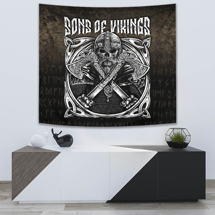 Ligerking Tapestry - Sons Of Odin Valhalla 3 Tapestry A7