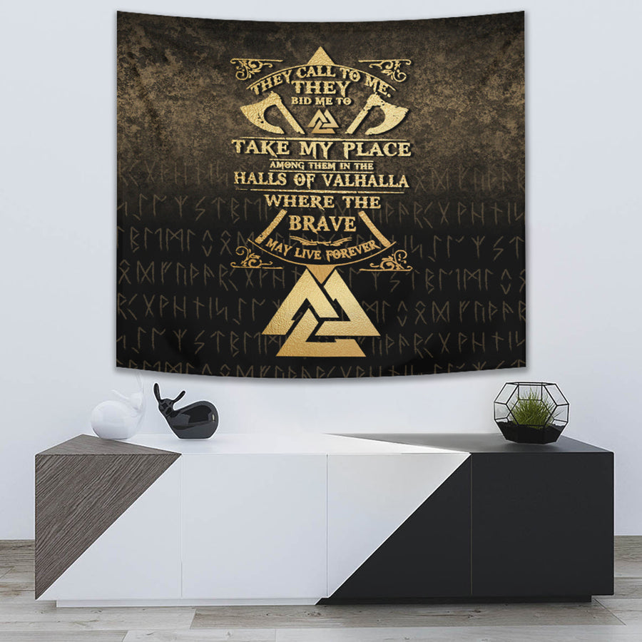 Ligerking Tapestry - Vikings-Hall-of-Valhalla Tapestry A7
