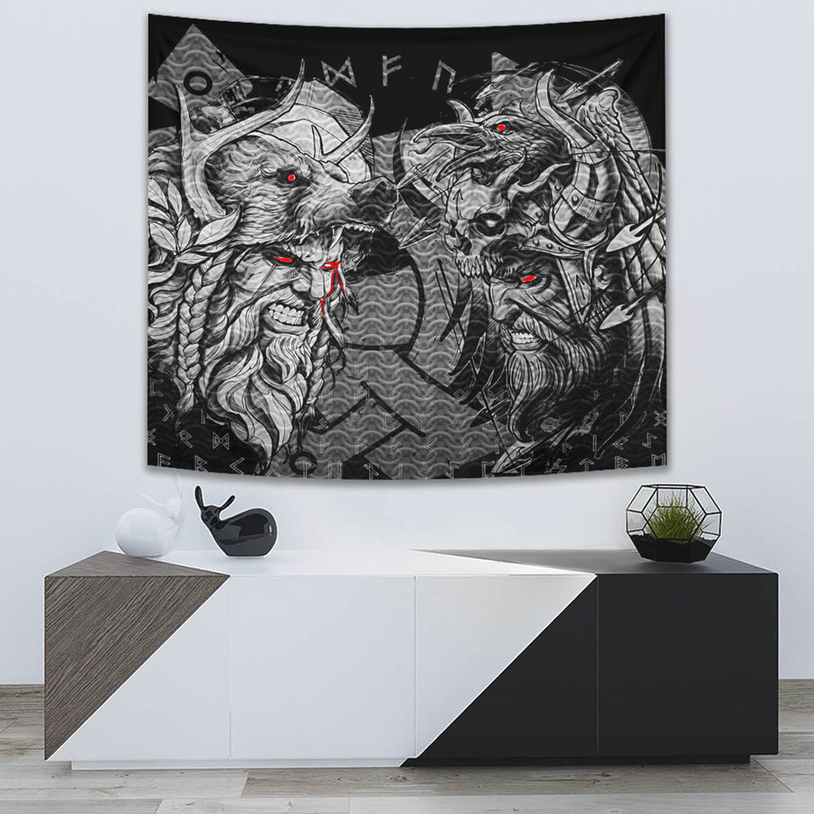 Ligerking Tapestry - Norse Warrior Berserker Tapestry A94
