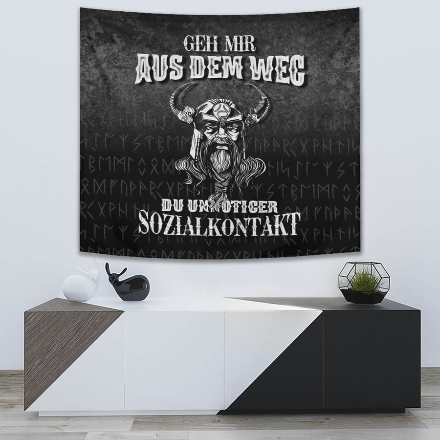 Ligerking Tapestry - Geh mir aus dem Weg du unnotiger Sozialkontakt Tapestry A7