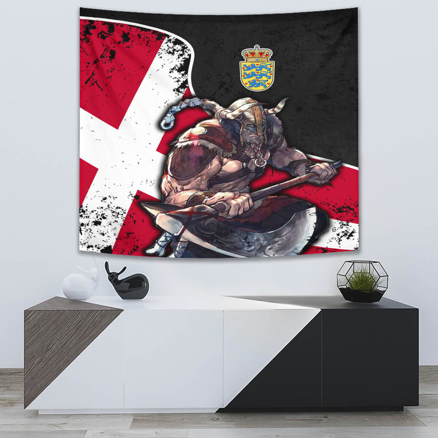 Ligerking Tapestry - Denmark Warrior Brush Style Tapestry A35