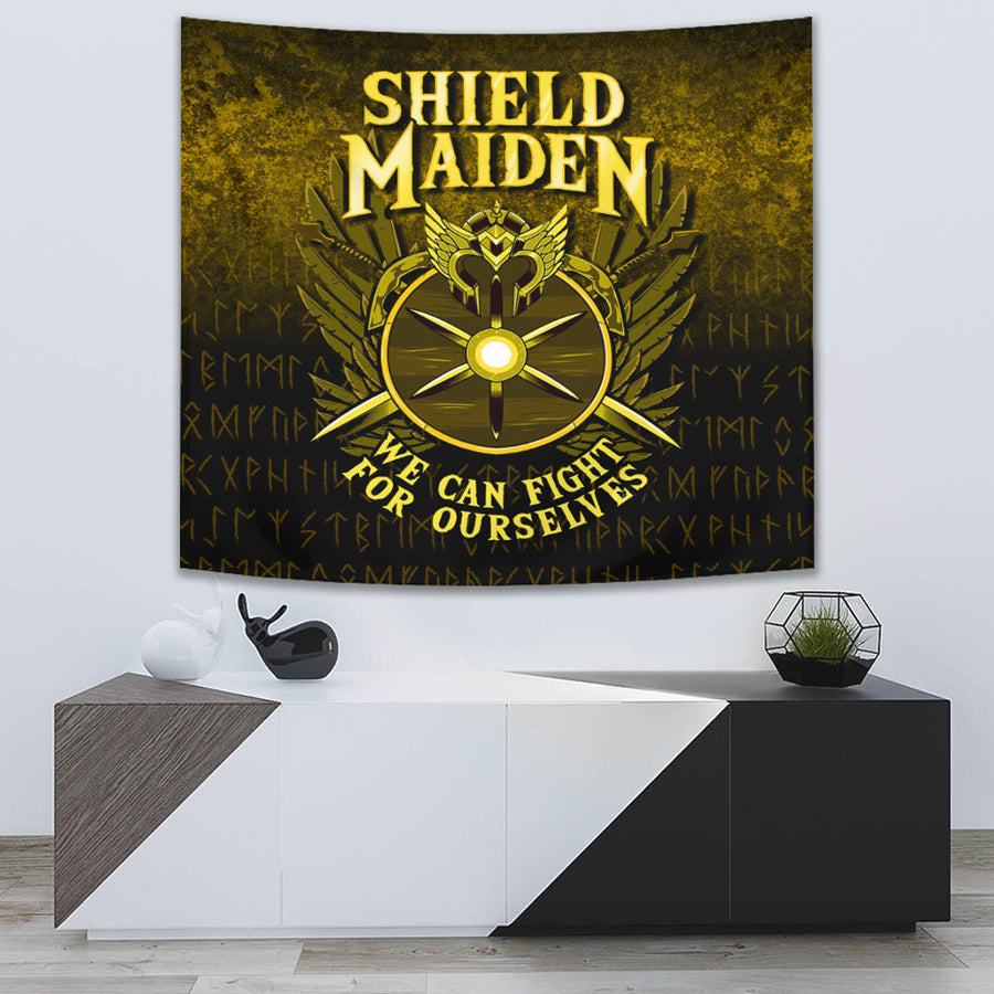 Ligerking Tapestry - Shield Maiden We Can Fight For Ourselves Tapestry A7