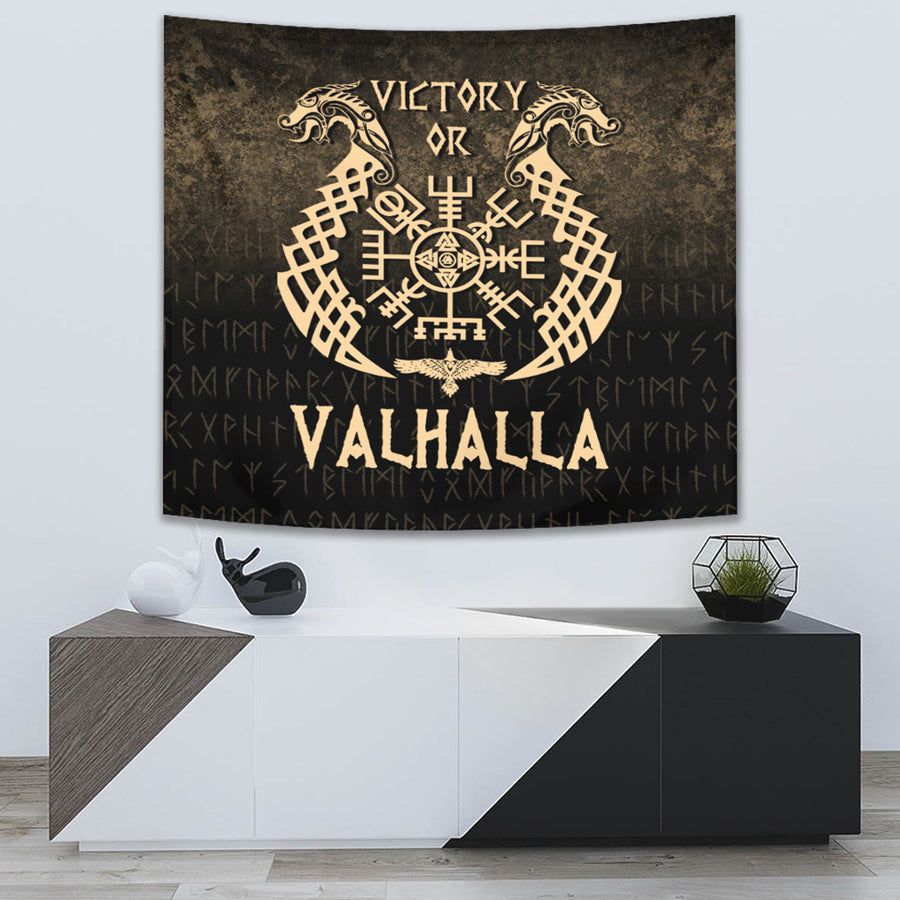 Ligerking Tapestry - Victory or Valhalla - Gold Version Tapestry A7