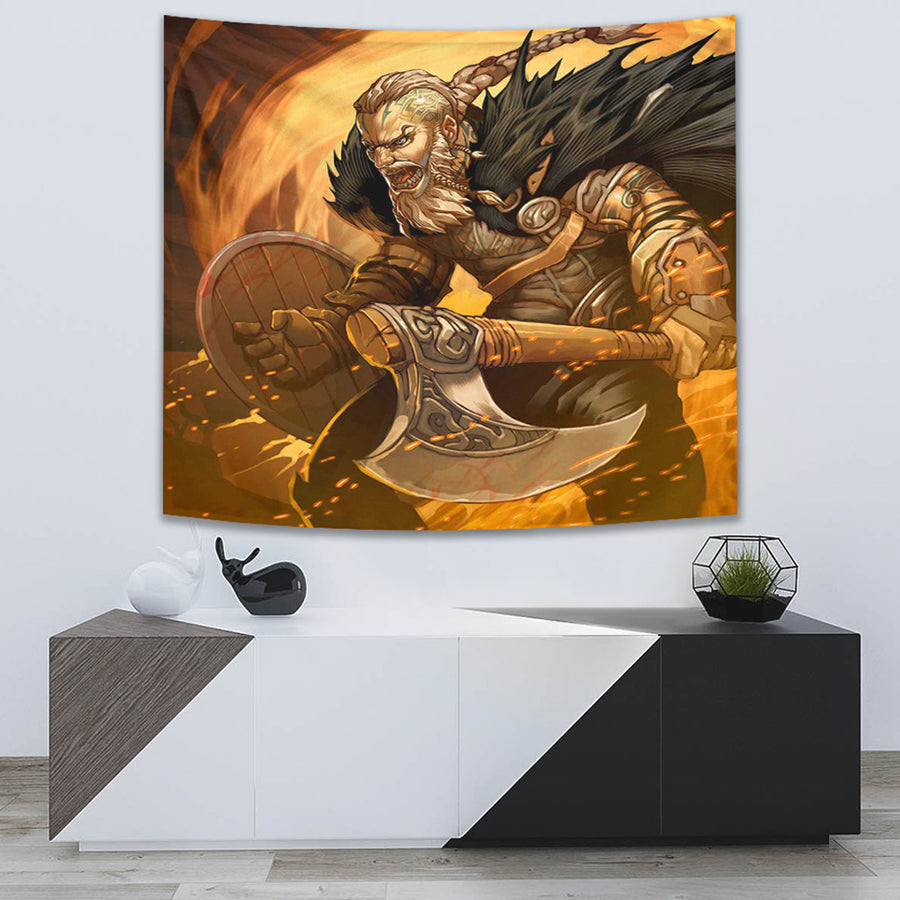 Ligerking Tapestry - Viking Ragnar Lothbrok Tapestry A35