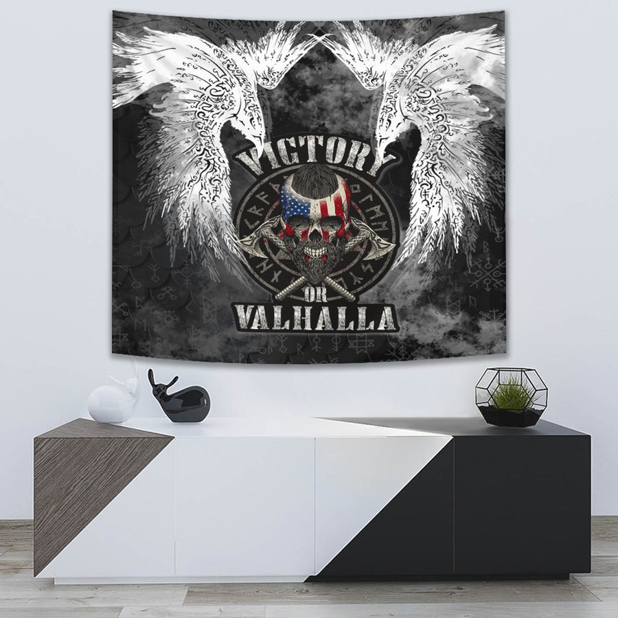 Ligerking Tapestry - Viking Mystical Raven American Tapestry A31