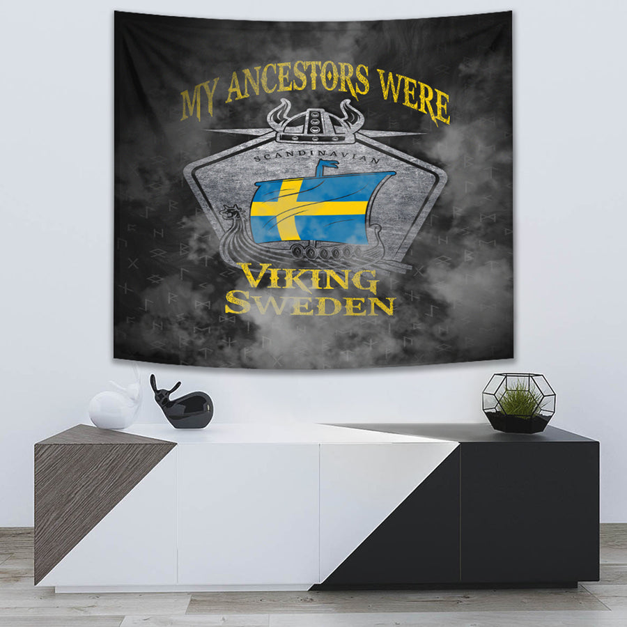 Ligerking Tapestry - Viking Sweden Drakka Scandinavian Tapestry A31