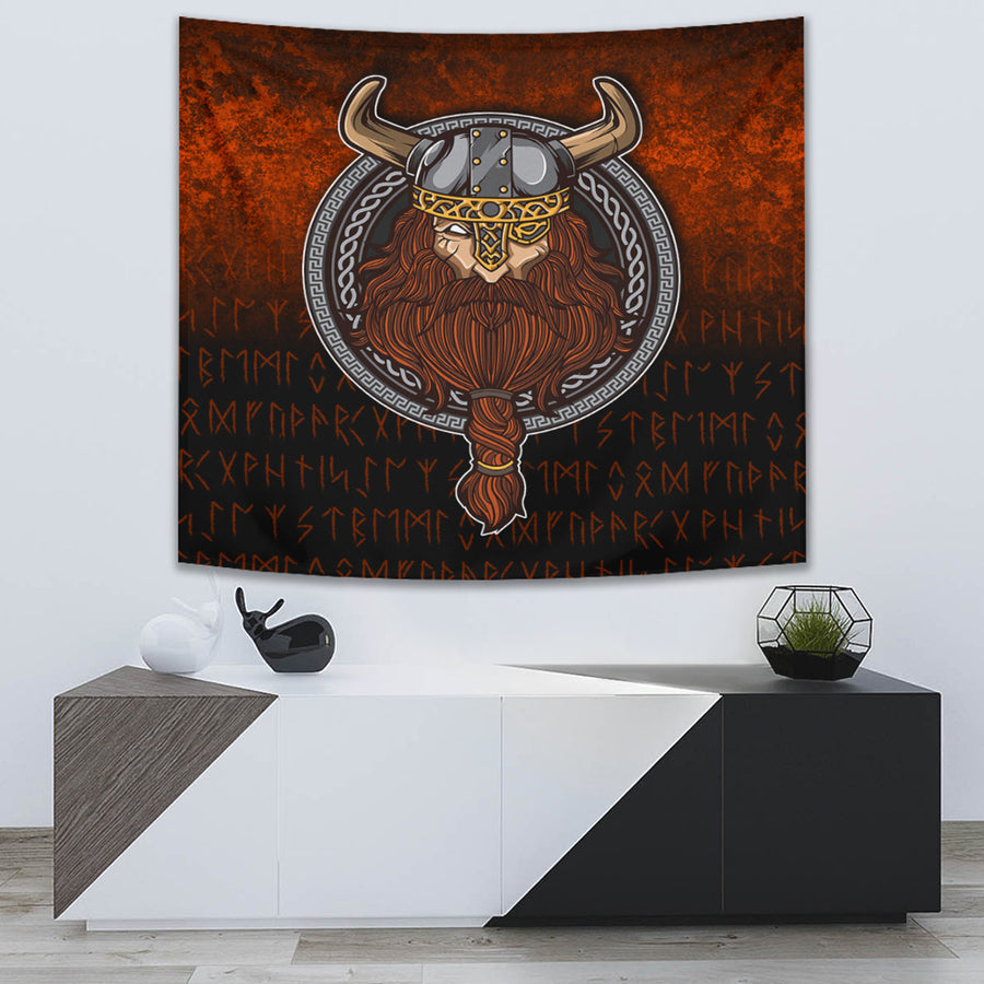 Ligerking Tapestry - Viking Warrior Odin Valhalla Tapestry A7