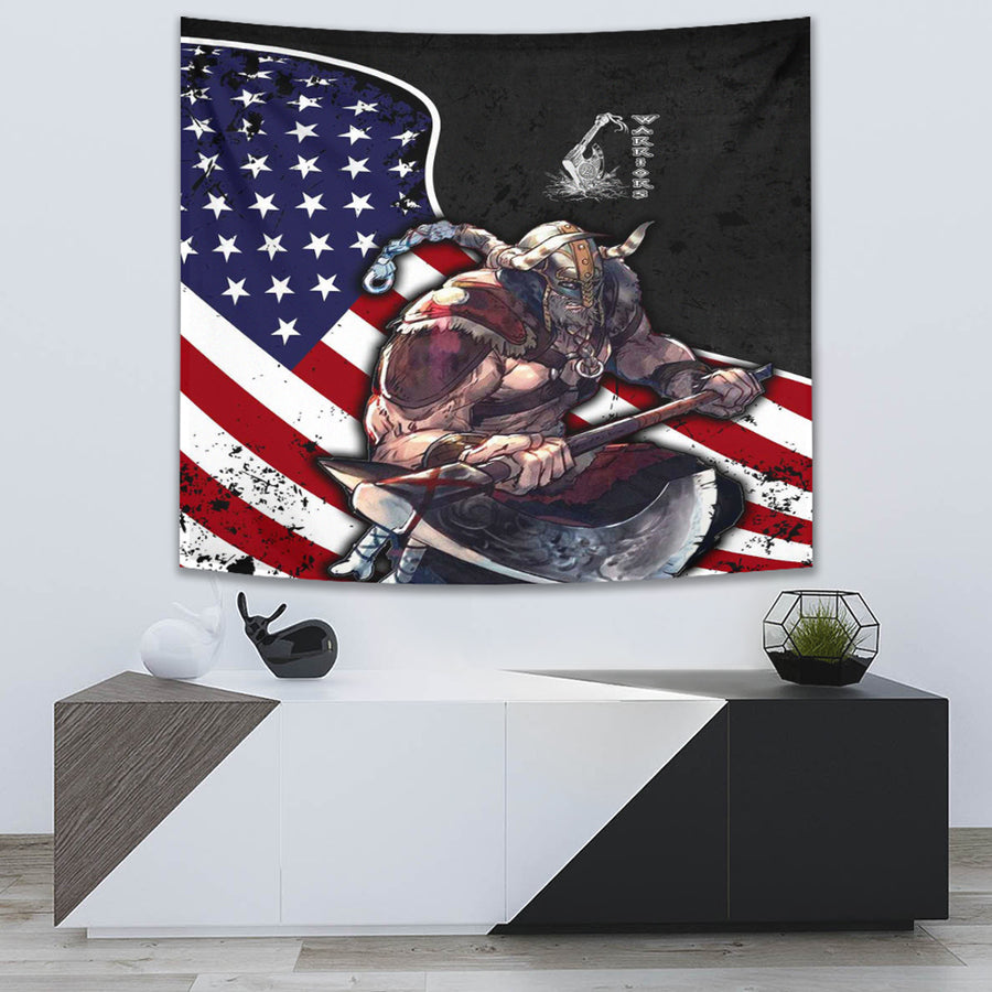 Ligerking Tapestry - USA Warrior Brush Style Tapestry A35