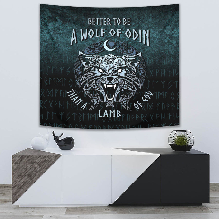 Ligerking Tapestry - Better To Be A Wolf of Odin Tapestry A7