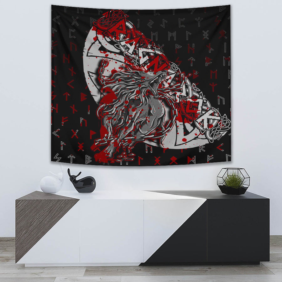 Ligerking Tapestry - Fenrir Ragnarok Blood Tapestry A94
