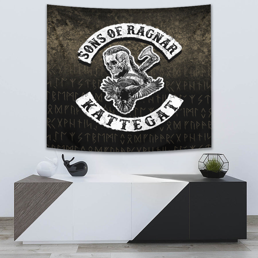 Ligerking Tapestry - Sons Of Ragnar Kattegat Tapestry A7