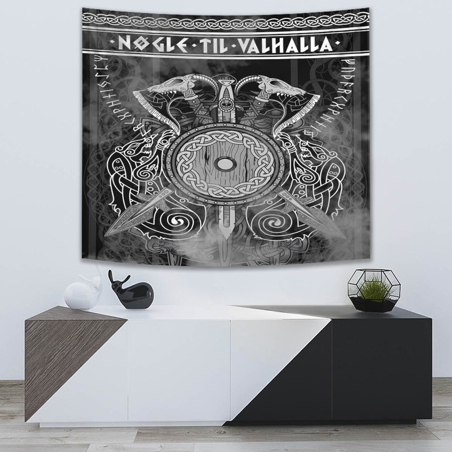 Ligerking Tapestry - Viking Valknut Celtic Tapestry A31