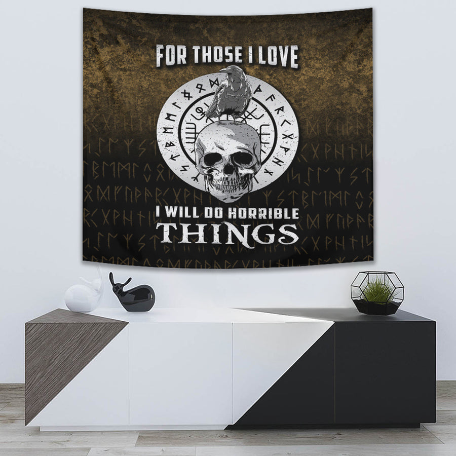 Ligerking Tapestry -For Those I Love I Will Do Horrible Things 2 Tapestry A7