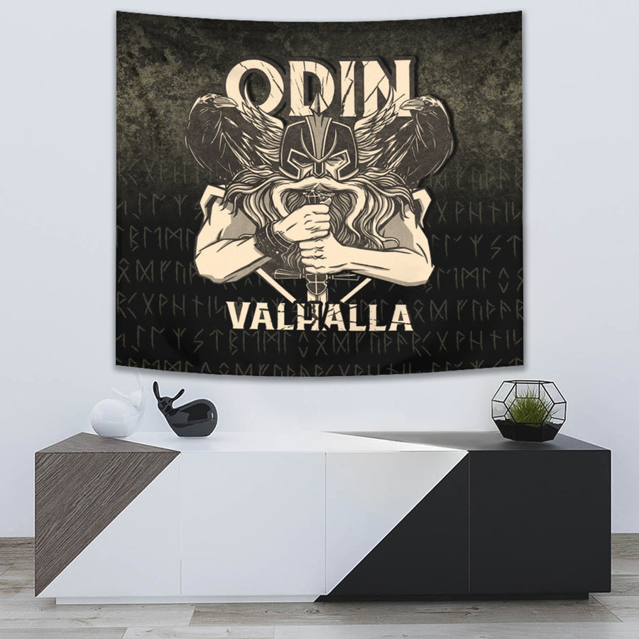 Ligerking Tapestry - Odin Valhalla Tapestry A7