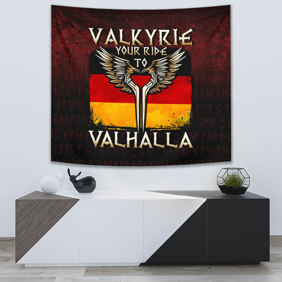 Ligerking Tapestry - Valkyrie Your Ride to Valhalla Germany Tapestry A7